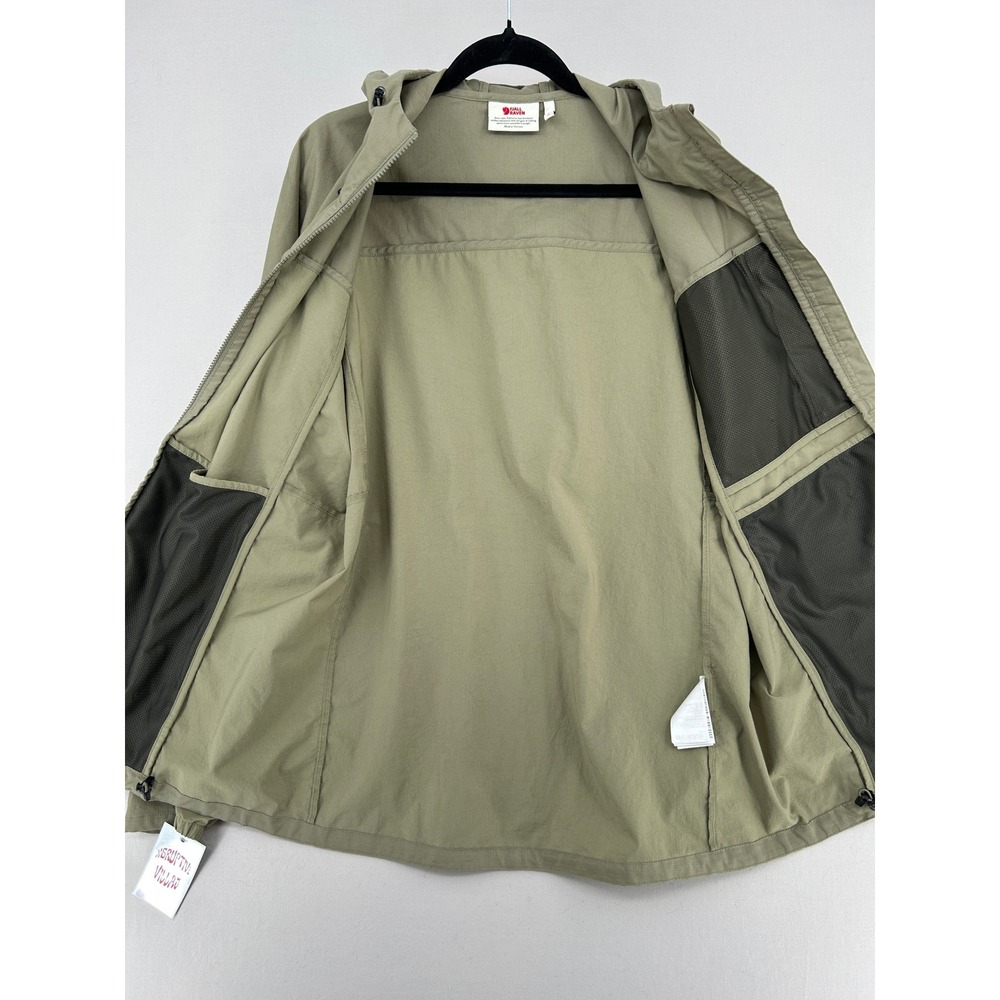 Fjallraven Abisko Midsummer Jacket Mens XL Green Lightweight Hooded 81151 - Picture 5 of 12